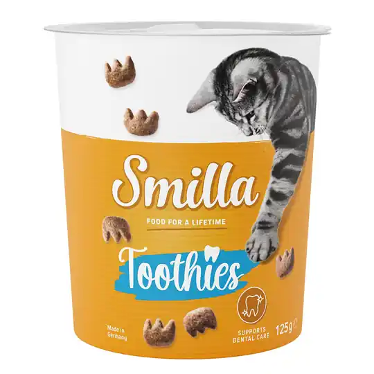 2 + 1 på köpet! 3 x 125 g Smilla knapergodis - Toothies Sänkt pris