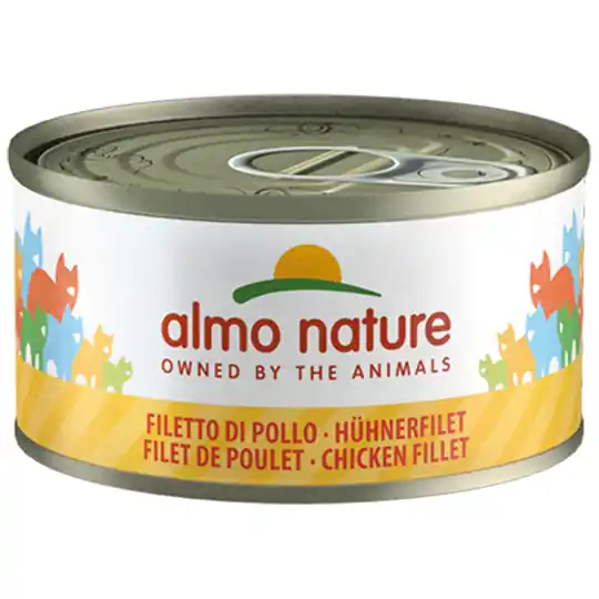 20 + 4 på köpet! 24 x 70 g Almo Nature - Kycklingfilé Beställ nu