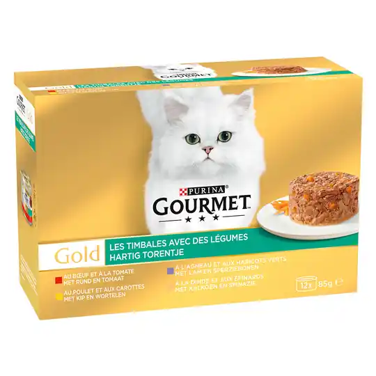 Beställ idag 24 + 12 på köpet! 36 x 85 g Gourmet Gold - Raffinerad Ragout - Mix med grönsaker