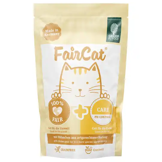 Billig 6 + 2 på köpet! 8 x 85 g FairCat våtfoder - Care