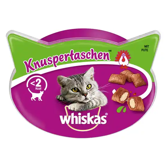 Säker betalning 6 + 2 på köpet! 8 x Whiskas kattgodis - Temptations Kalkon (8 x 60 g)