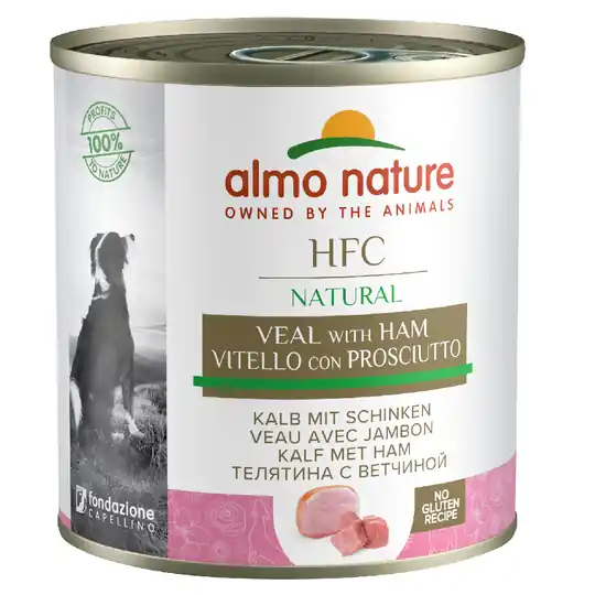 Almo Nature HFC 6 x 280 g / 290 g - Kalv & skinka (290 g) Erbjudande