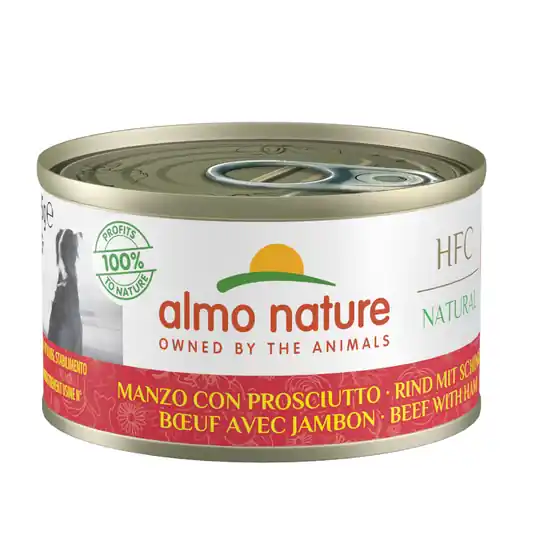 Extra rabatt Almo Nature HFC 6 x 95 g - Nötkött & skinka