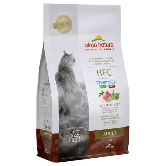 Endast denna vecka Almo Nature HFC Adult Sterilised Beef - Ekonomipack 2 x 1,2 kg