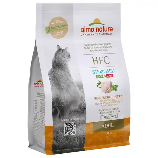 Endast denna vecka Almo Nature HFC Adult Sterilised Chicken - Ekonomipack 2 x 300 g