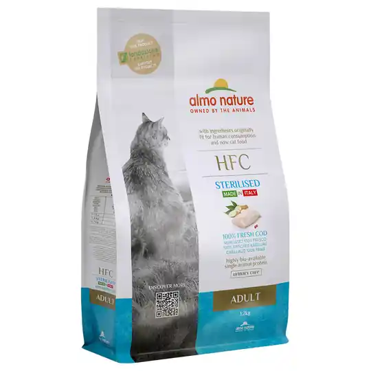Almo Nature HFC Adult Sterilised Codfish - Ekonomipack 2 x 1,2 kg Sänkt pris