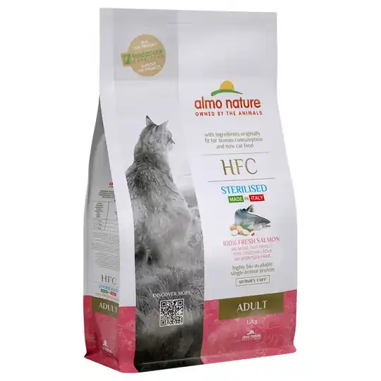Almo Nature HFC Adult Sterilised Salmon - Ekonomipack 2 x 1,2 kg Sänkt pris