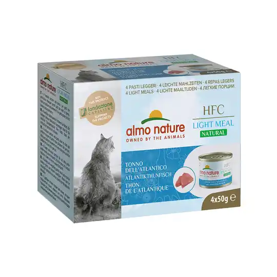 Almo Nature HFC Natural Light 4 x 50 g - Tonfisk från Atlanten Begränsad tid