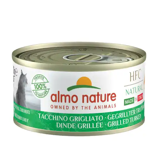 Almo Nature HFC Natural Made in Italy 6 x 70 g - Grillad kalkon Sista chansen