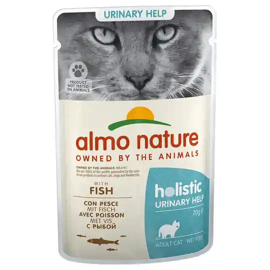 Handla nu Almo Nature Holistic Urinary Help portionspåse - 24 x 70 g med fisk