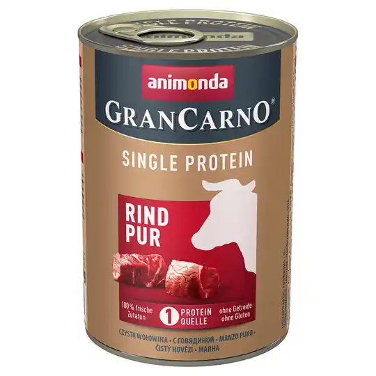 Erbjudande Animonda GranCarno Adult Single Protein 24 x 400 g - Nötkött Pur