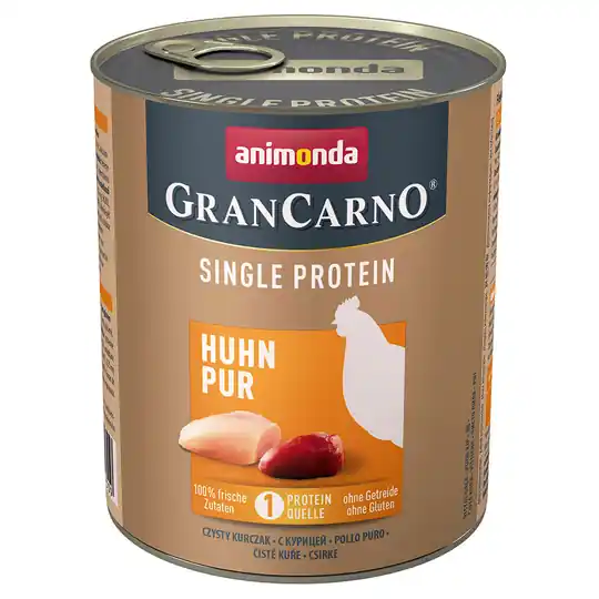 Animonda GranCarno Adult Single Protein 6 x 800 g - Kyckling Pur Endast idag