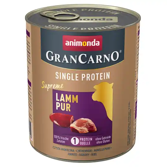 prisnedsättning Animonda GranCarno Adult Single Protein Supreme 24 x 800 g - Lamm Pur