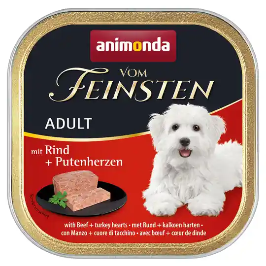 Animonda Vom Feinsten Adult spannmålsfritt 6 x 150 g - Nötkött & kalkonhjärta Rea