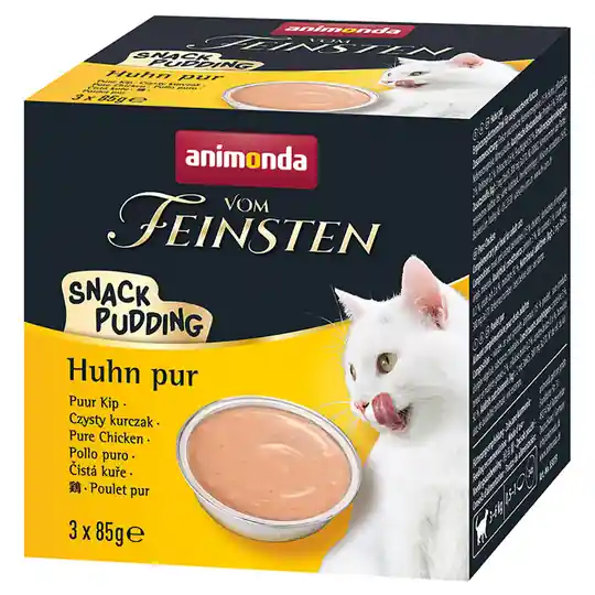 Rea Animonda Vom Feinsten Cat Snack Pudding - 3 x 85 g Kyckling pur