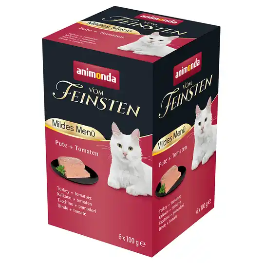 Animonda vom Feinsten Mild Menu Adult 6 x 100 g - Kalkon & tomat Rea