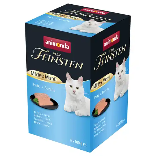 Animonda vom Feinsten Mild Menu Adult 6 x 100 g - Kalkon & öring Bästa pris