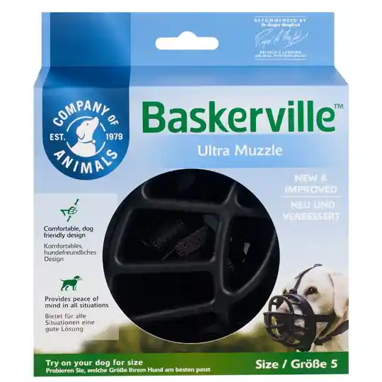 Beställ idag Baskerville Ultra 2.0 munkorg - Stl. 5 t.ex. labrador, schäferhund