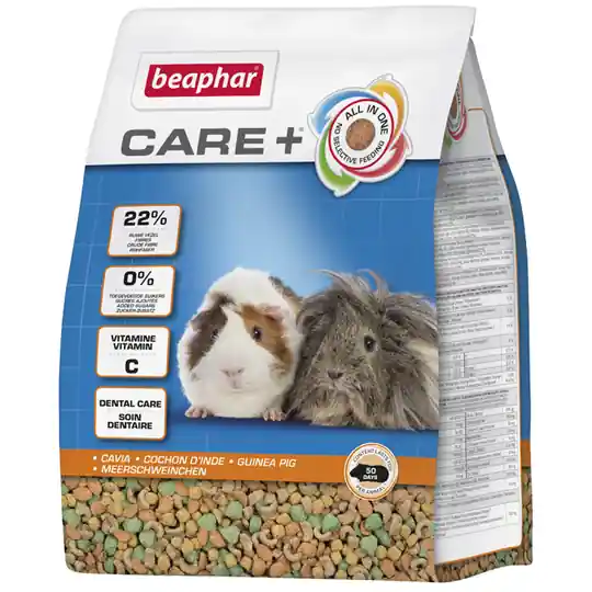 Beställ idag beaphar Care+ för marsvin - Ekonomipack 2 x 5 kg
