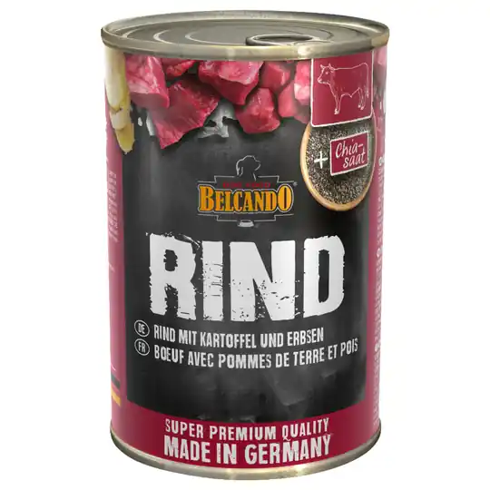 Belcando Super Premium 12 x 400 g - Beef, Potato & Peas Sänkt pris