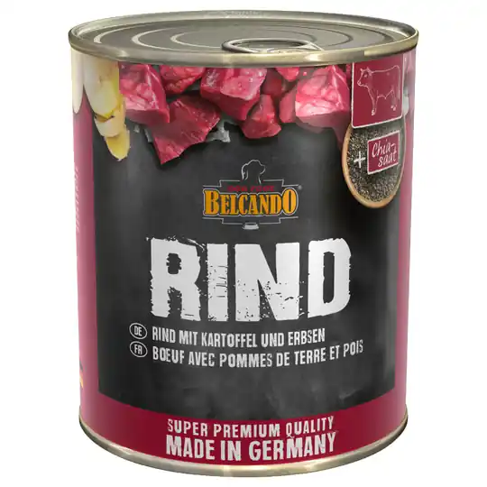 prisnedsättning Belcando Super Premium 12 x 800 g - Beef, Potato & Peas