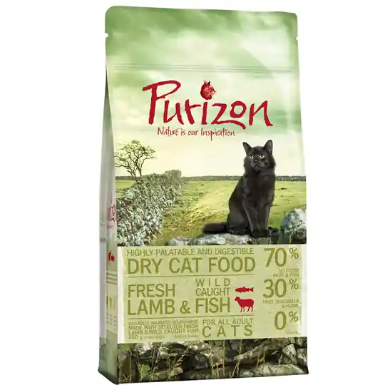 Kundfavorit Blandat provpack Purizon Adult 2 x 400 g Fish och Lamb & Fish