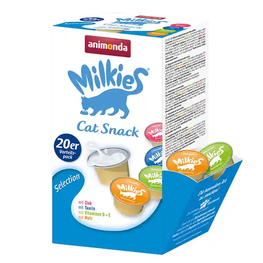 Extra rabatt Blandpack Animonda Milkies Selection - 60 x 15 g Beauty, Active, Balance & Harmony