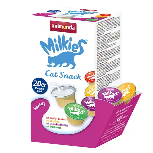 Premium Blandpack Animonda Milkies Selection - 60 x 15 g Power, Happy, Passion & Adventure
