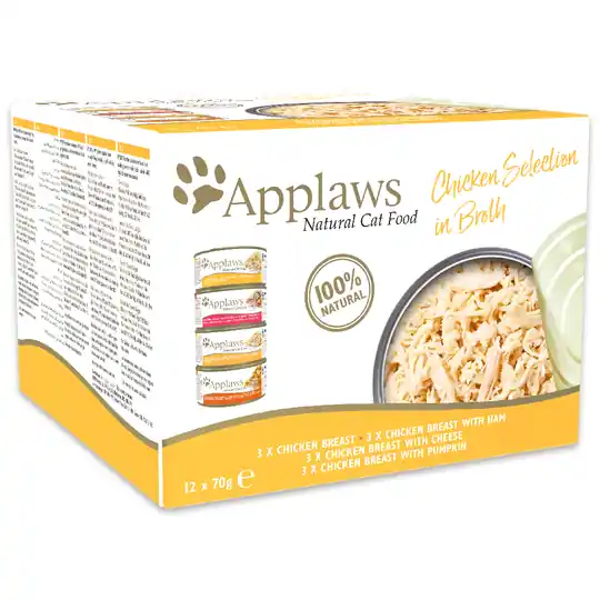 Blandpack Applaws kattmat Adult 12 x 70 g - Chicken Selection Lägg i varukorgen
