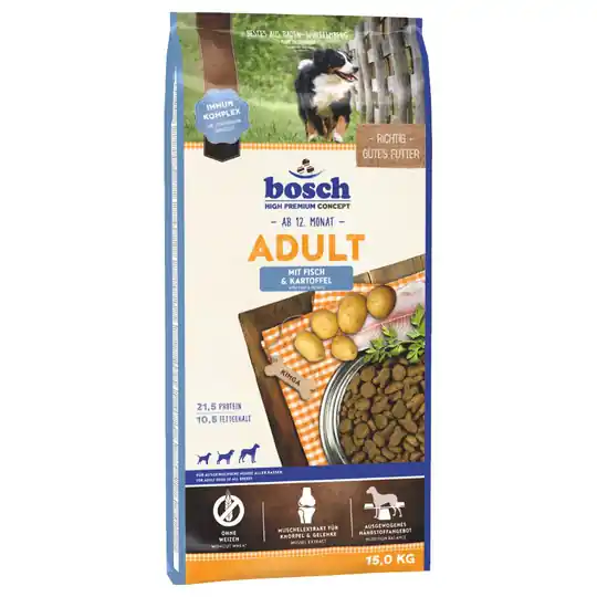 Nedsatt pris bosch Adult Fisk & potatis - Ekonomipack 2 x 15 kg