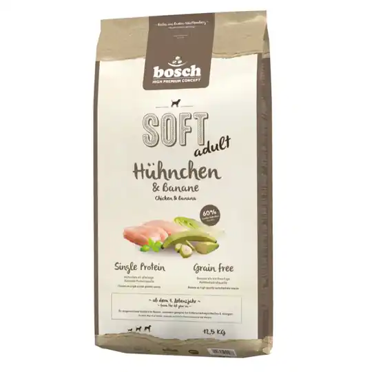 Billig bosch Soft Kyckling & banan - Ekonomipack 2 x 12,5 kg