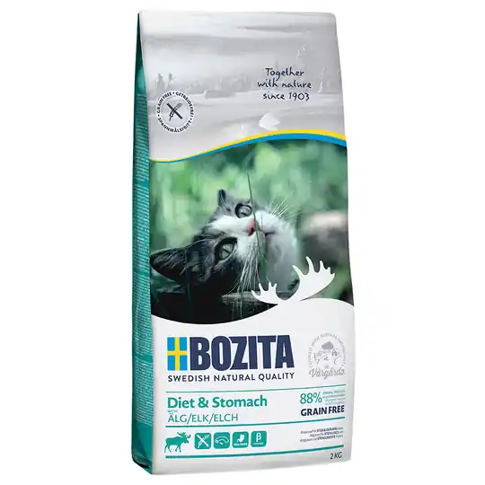 Begränsat antal Bozita Grainfree Diet & Stomach Älg - 2 kg