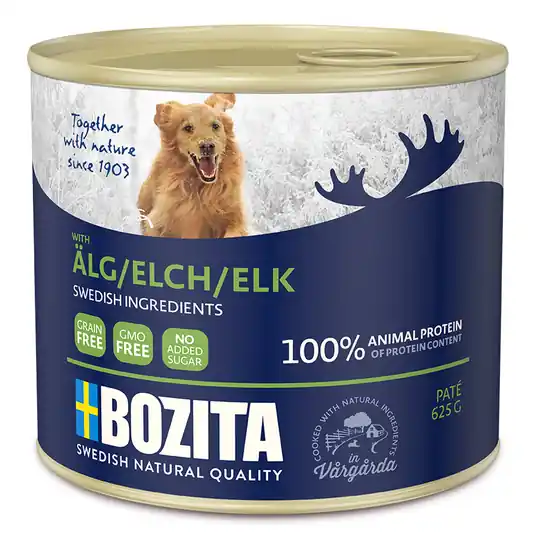 prisnedsättning Bozita Paté 12 x 625 g Älg