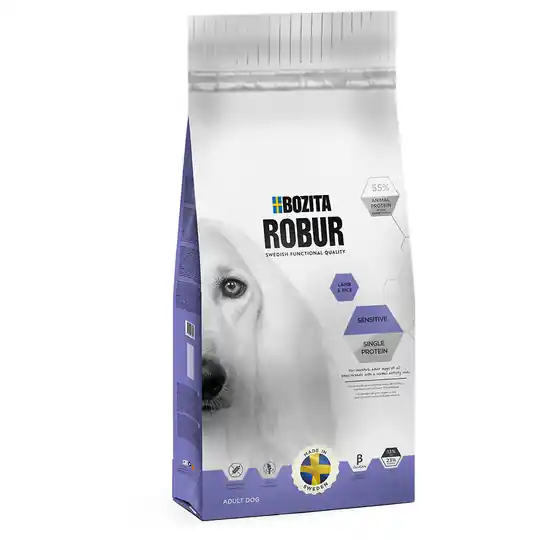 Populär Bozita Robur Sensitive Single Protein Lamm & ris - 15 kg