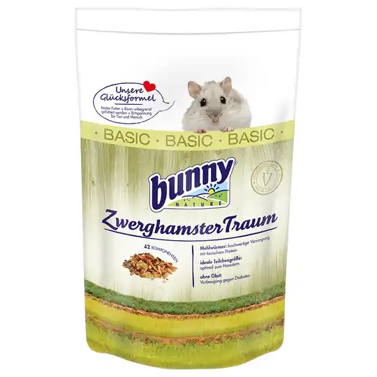 Bunny DvärghamsterDröm BASIC - Ekonomipack 2 x 600 g Nyhet