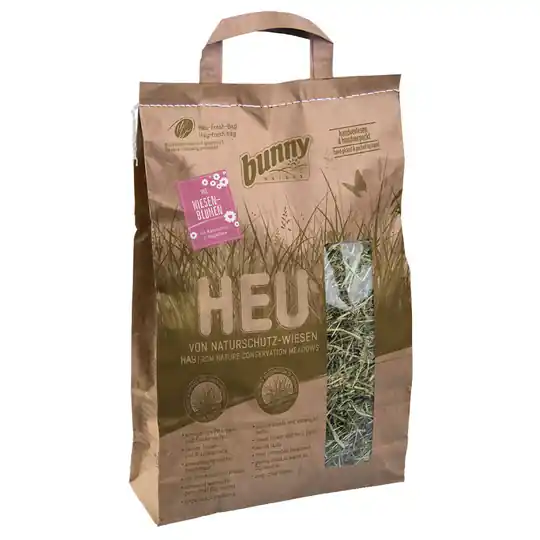 Populärt val Bunny hö från naturskyddade ängar - 3 sorter - Ekonomipack 6 x 250 g