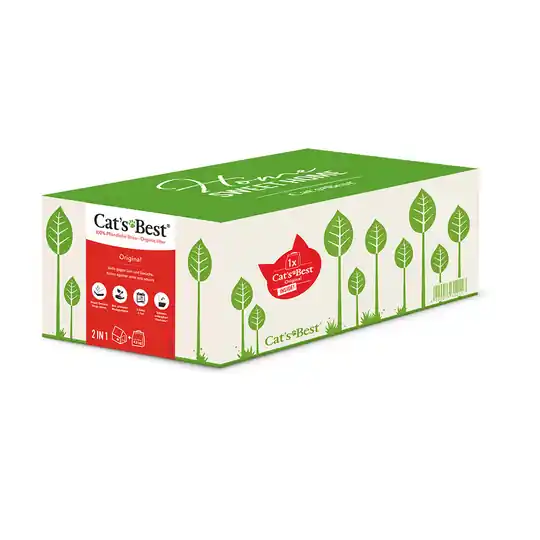 Cat‘s Best Original kattströ med katthus - 10 l (ca 4,3 kg) + katthus Beställ idag