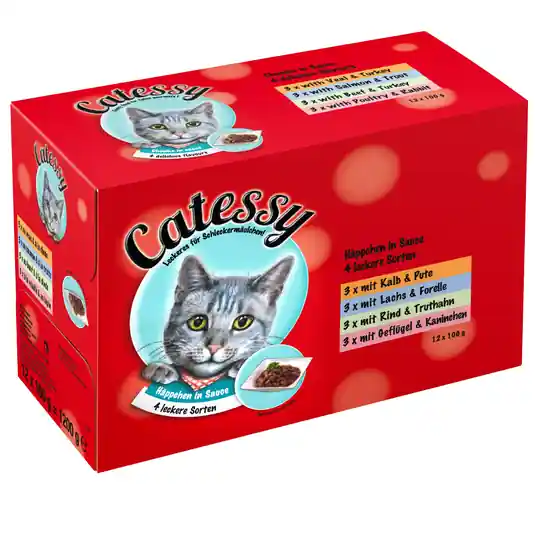 Catessy bitar i sås - 12 x 100 g Endast denna vecka