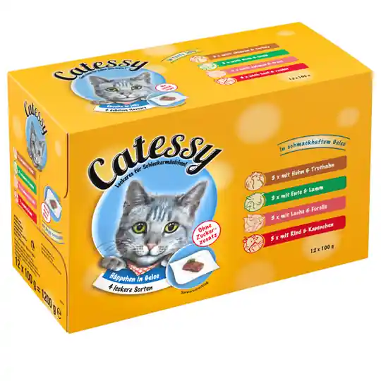 Catessy blandade smaker bitar i sås 12 x 100 g Bitar i gelé Köp online