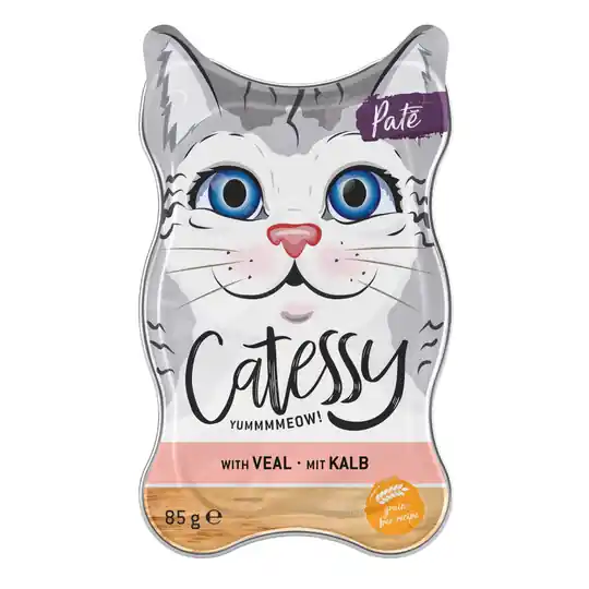 Catessy Paté med kalv - 36 x 85 g Begränsat erbjudande