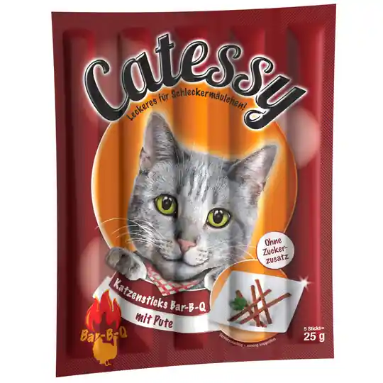 Säker betalning Catessy Sticks 10 st - Bar-B-Q Kalkon