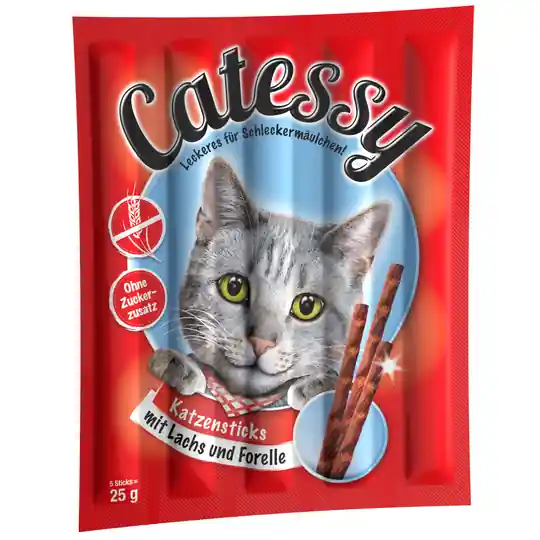 Catessy Sticks 10 st - Lax & öring Trygg betalning