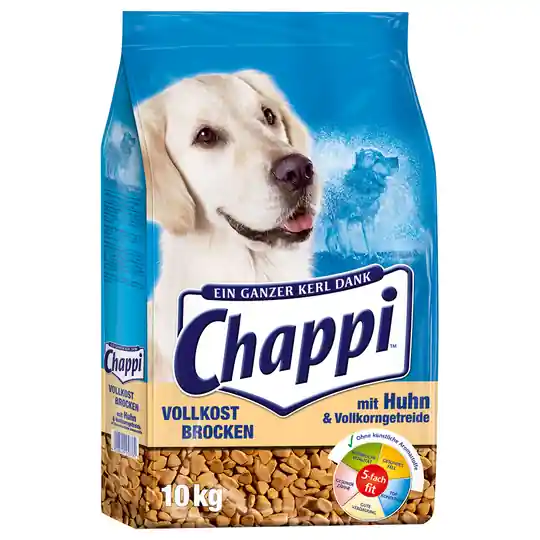Chappi Vollkost Brocken Kyckling & fullkornsspannmål - Ekonomipack 2 x 10 kg Beställ idag