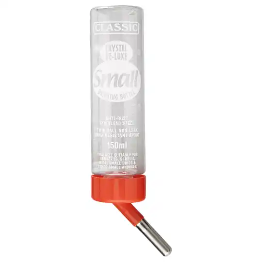 Classic De-Luxe vattenflaska för smådjur och fåglar - 150 ml, small Snabb leverans