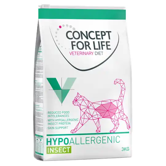 Concept for Life Veterinary Diet Hypoallergenic Insect - Ekonomipack 3 x 3 kg Endast idag