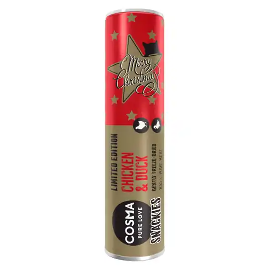 Utförsäljning Cosma Snackies Christmas Edition till sparpris! - Kyckling & anka 25 g