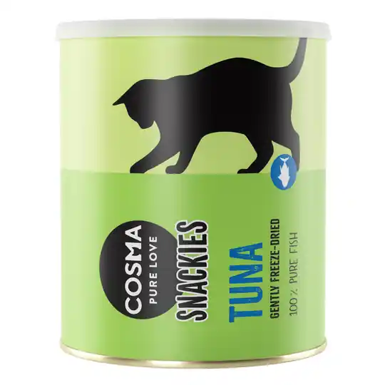 Snabb leverans Cosma Snackies Maxi Tube - frystorkat kattgodis - Tonfisk 150 g
