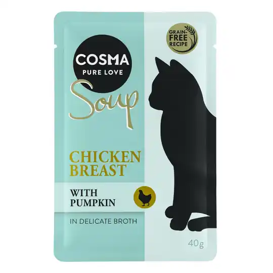 Cosma Soup 12 x 40 g - Kycklingbröst med pumpa Kampanj