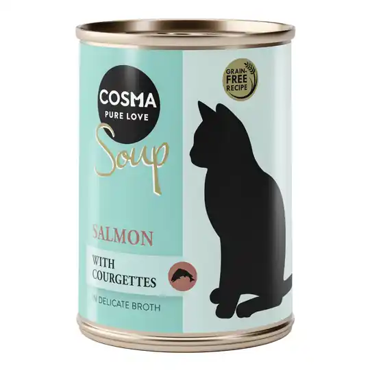 Cosma Soup 6 x 100 g - Lax med zucchini Premium