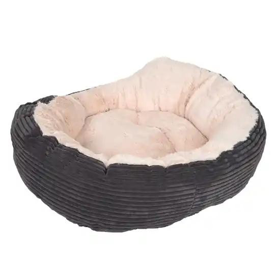 Fynd Cozy Cord mysig säng - L 51 x B 43 x H 15 cm